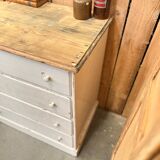 Old 4-drawer chest of drawers, original patina