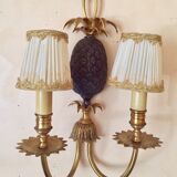 Pineapple bronze sconce