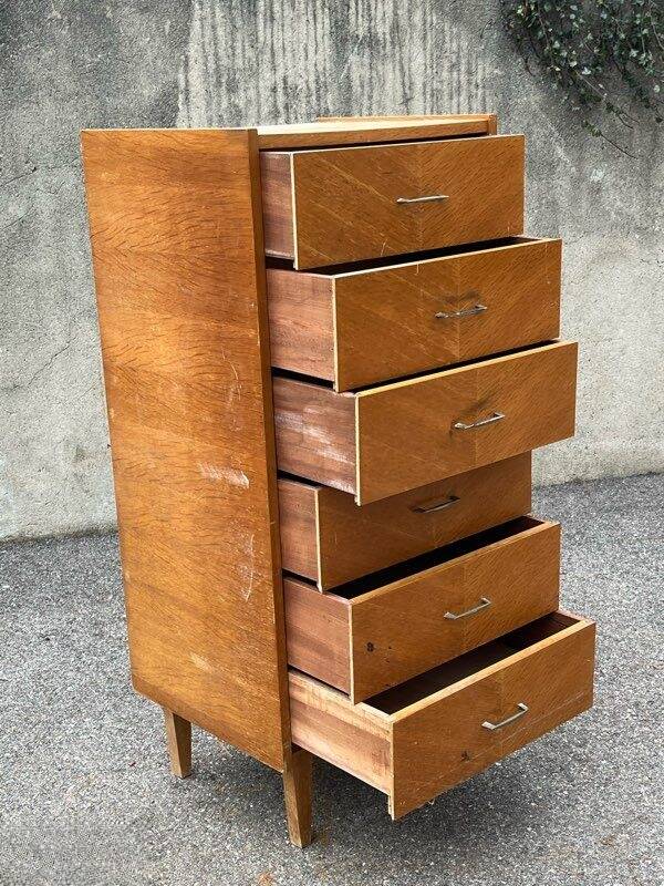 Semainier, commode 6 tiroirs, 1950