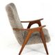Mid century Armchair brown doodle - fully restored one of a kind piece