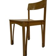 Vintage wooden chair 1980s minimalist design unique