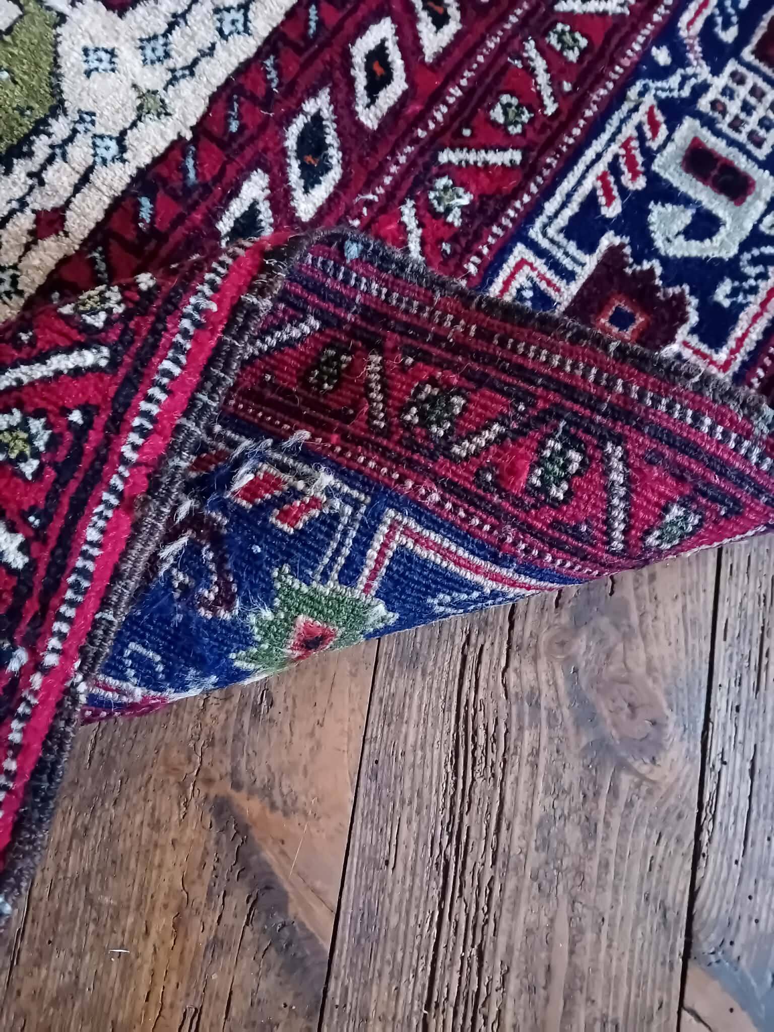 Handmade Afshar Persian Rug 138x112cm