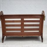 1970s, Danish 2-seater sofa by Klaus Wettergren, cotton fabric, teak wood.