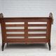 1970s, Danish 2-seater sofa by Klaus Wettergren, cotton fabric, teak wood.