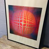 Victor Vasarely framed lithograph 60/70