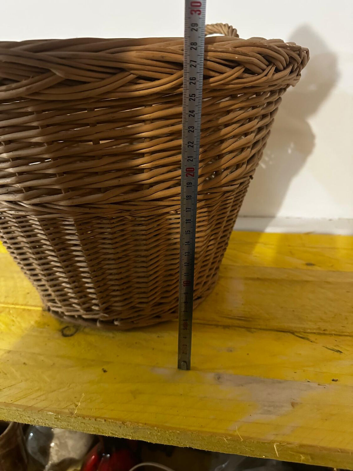 Basket - Vintage woven wicker basket