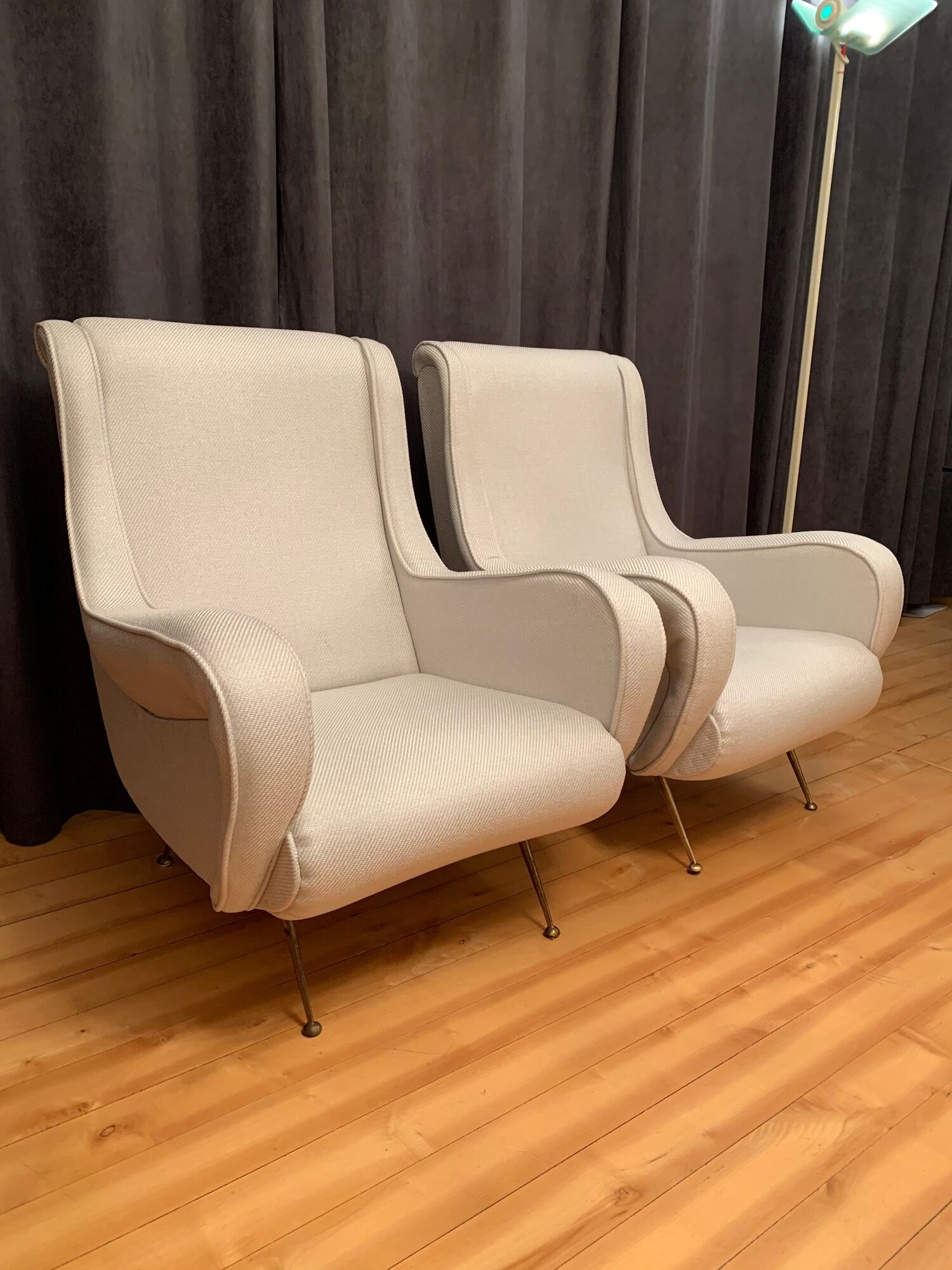 A pair of armchairs by Gigi Radice, Italy, 1960s