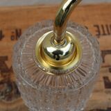Brass and moulded glass sconce