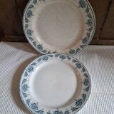 Plats ronds "Aux lions de faïence" Boch Frères Keramis