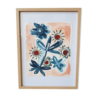 Imaginary Plants II - Painting by Laura Asoini