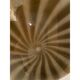 Applique roseaux bruns contemporains en verre de Murano blanc
