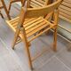 6 folding chairs wood vintage