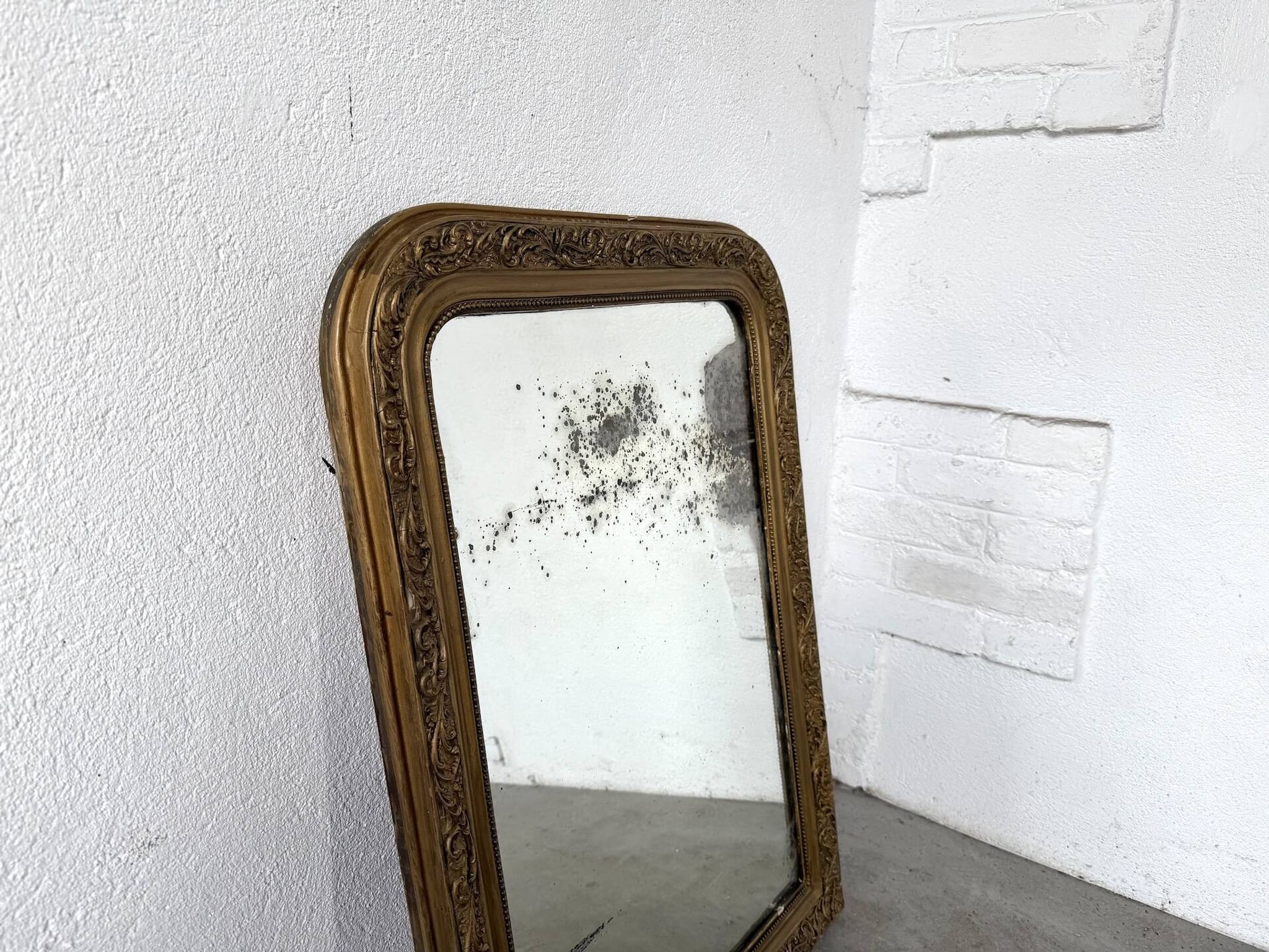 Miroir ancien au mercure, XIXe siècle