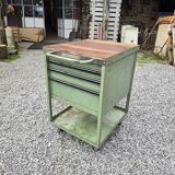 Workshop trolley with one metal drawer