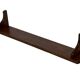 Vintage book shelf wall rack 1970s wood minimalist design