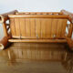 Wall mail rack in bamboo 60s 70s