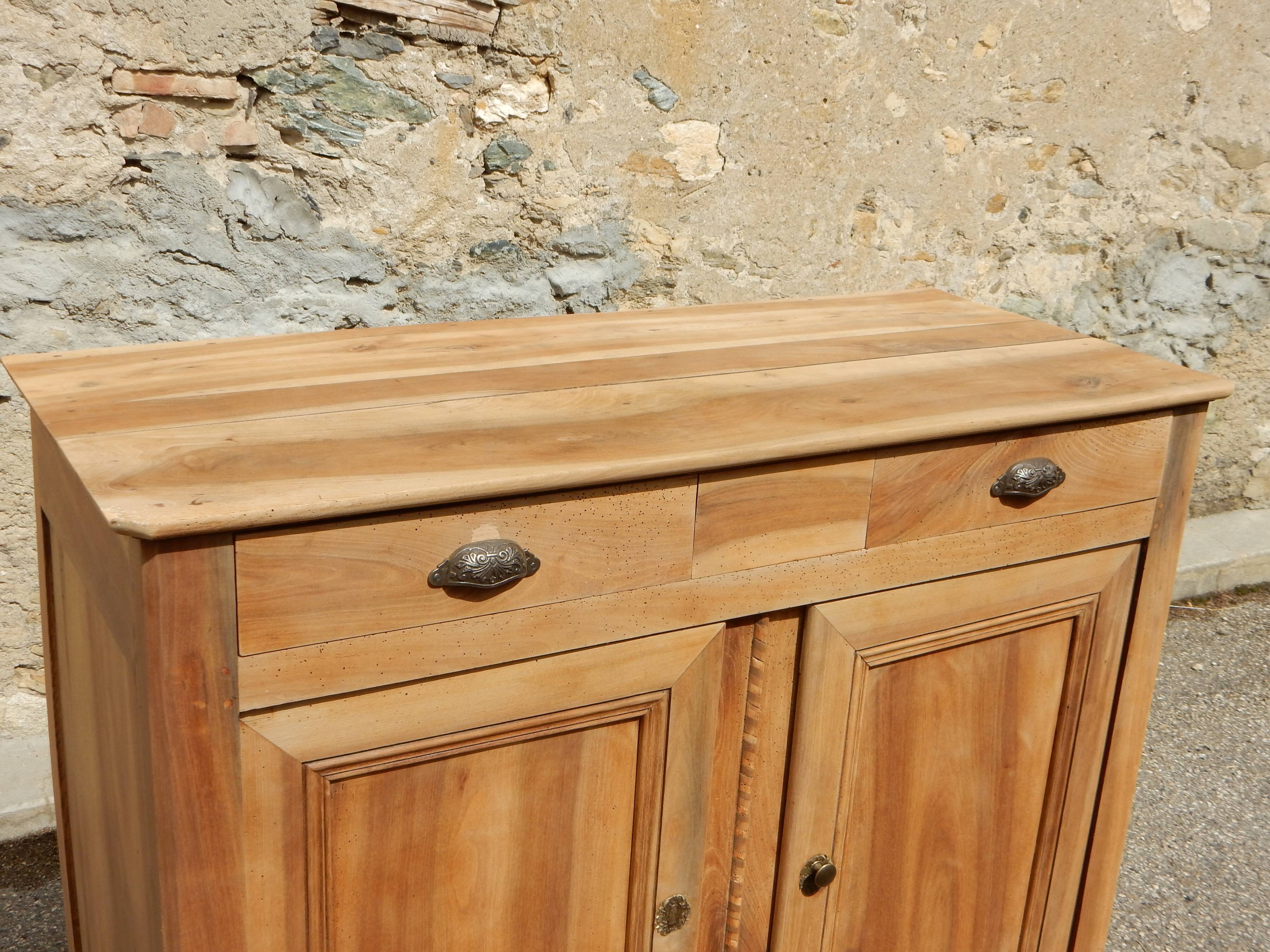 Majestic old walnut country sideboard