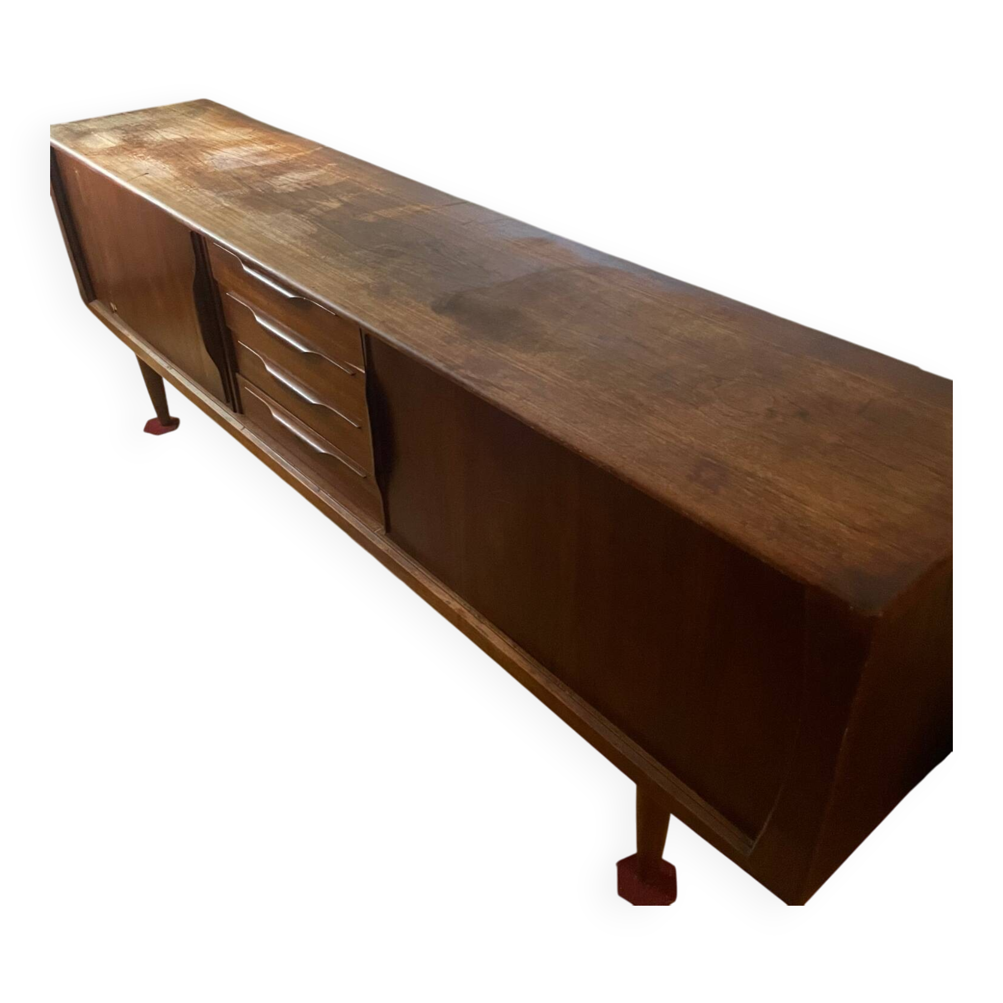 Enfilade vintage Bernhard Pedersen & Son – Design danois 1960 – 240 cm