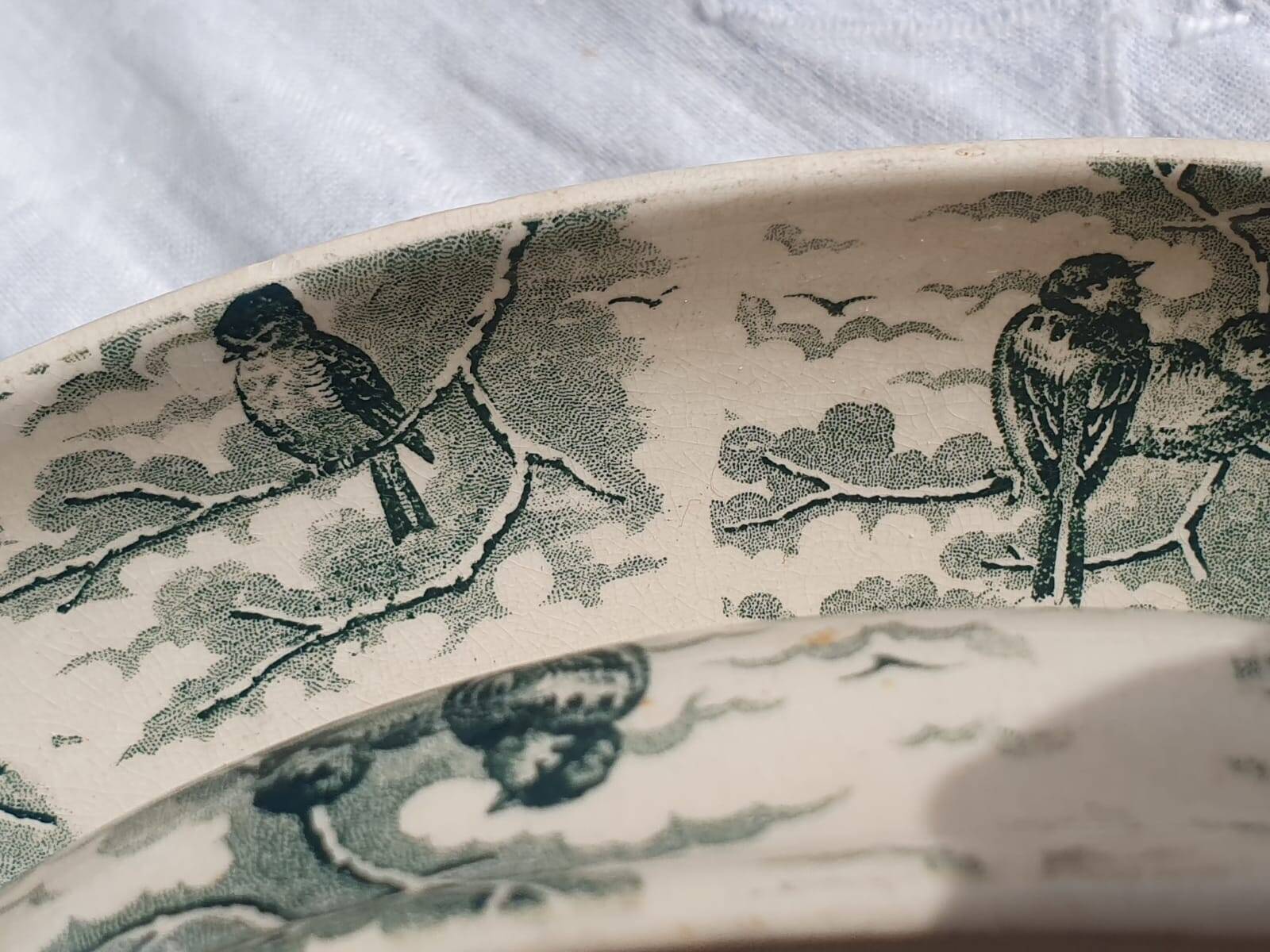 Snow gravy boat sarreguemines u& cie