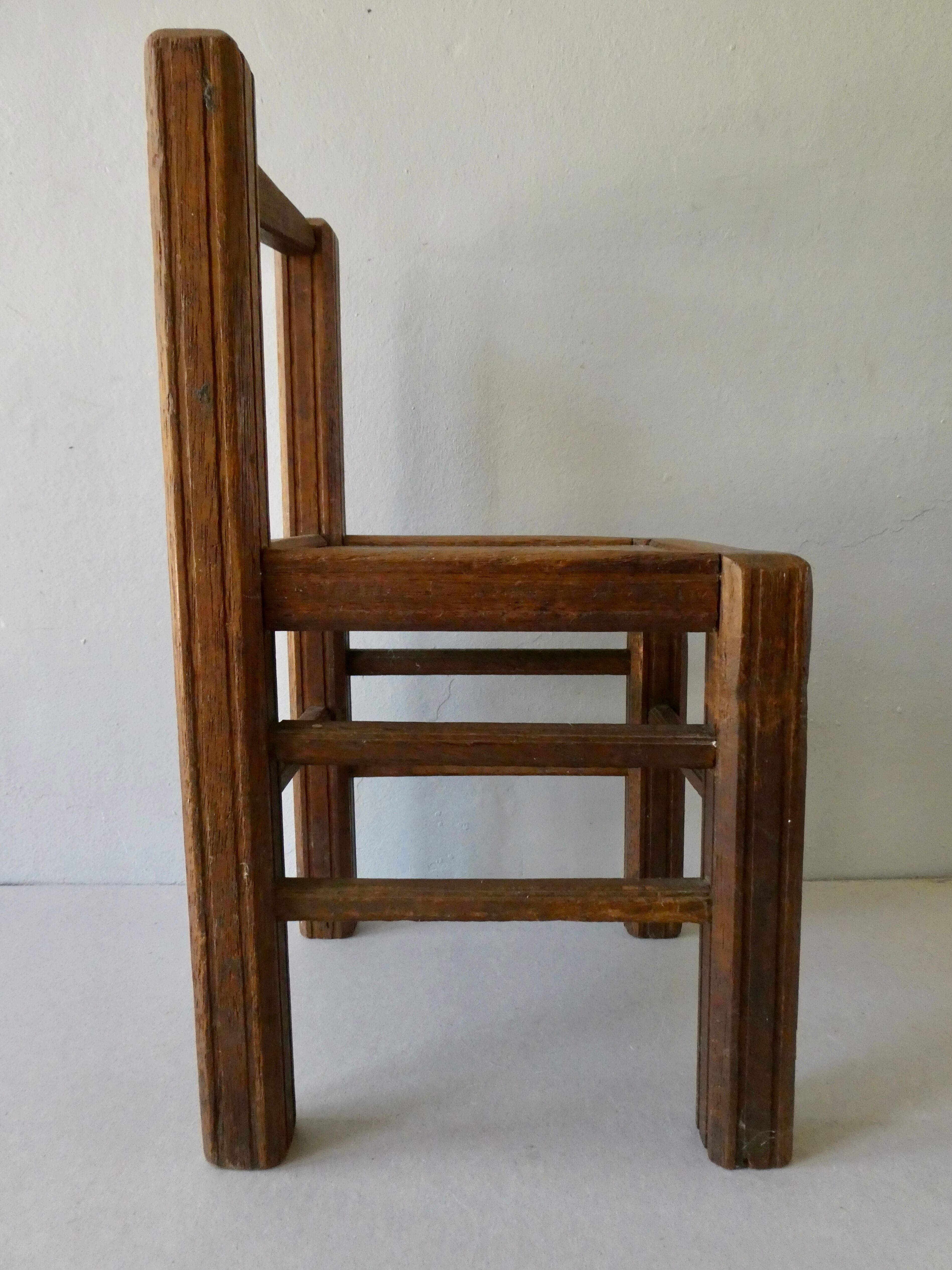 Wooden children's chair, 1950s