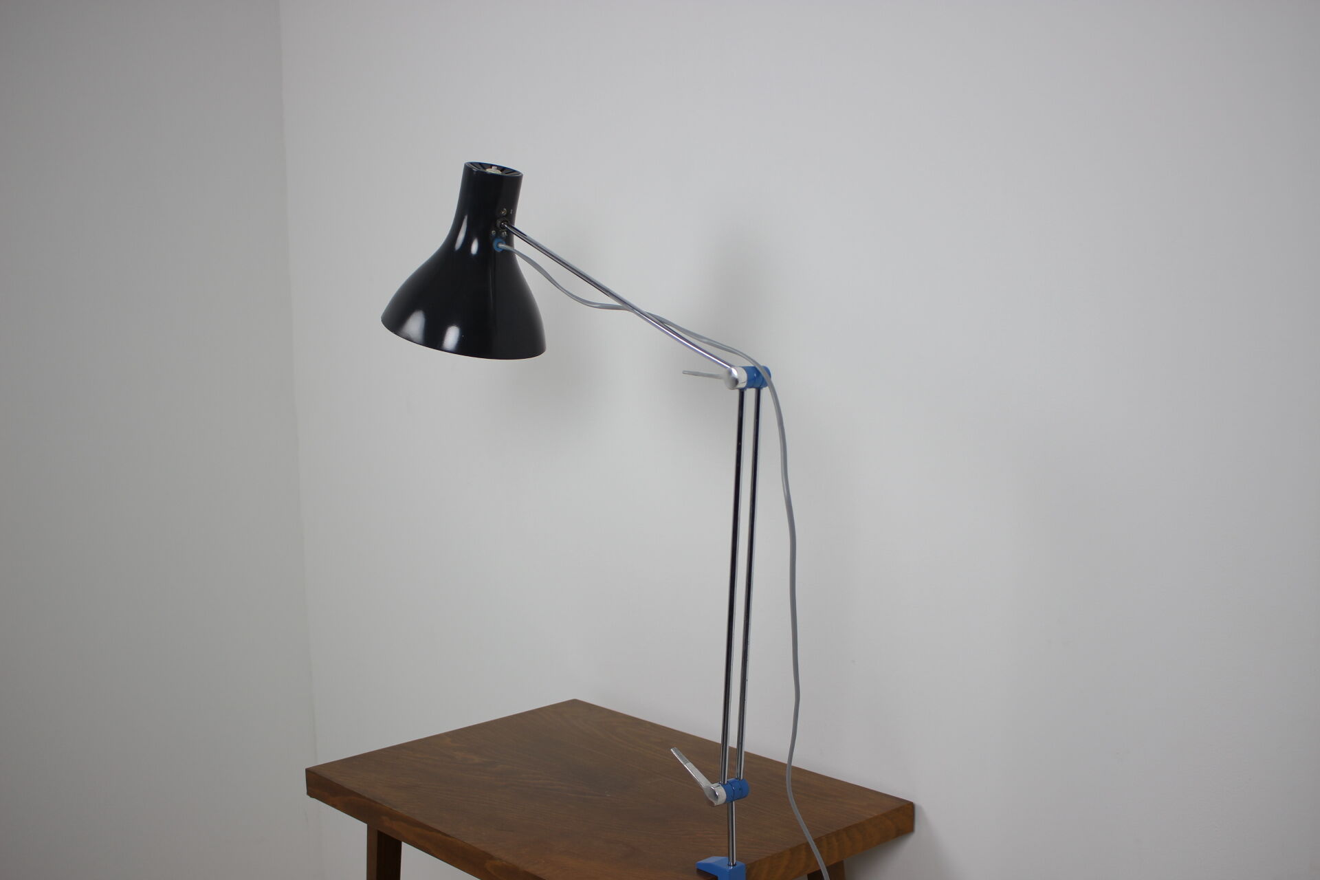 Mid-century work adjustable table lamp designed by Josef Hůrka for Napako, 1960's.