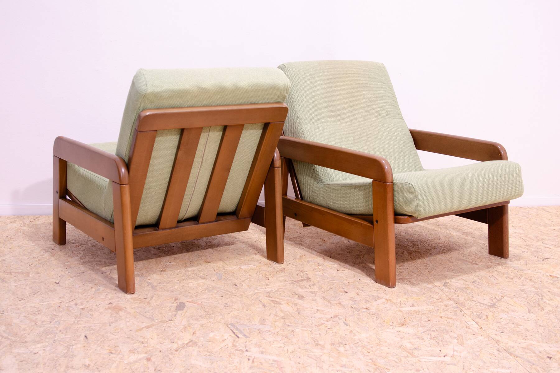 Fauteuils vintage de style scandinave, années 1980, set de 2