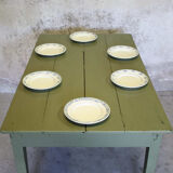 Green farm table