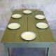 Table de ferme verte