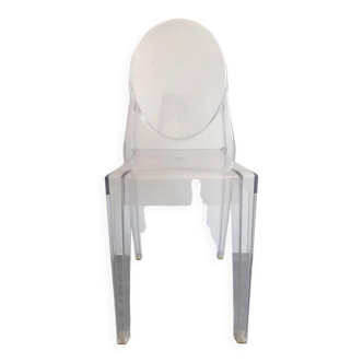 Four Victoria Ghost chairs by Starck for Kartell