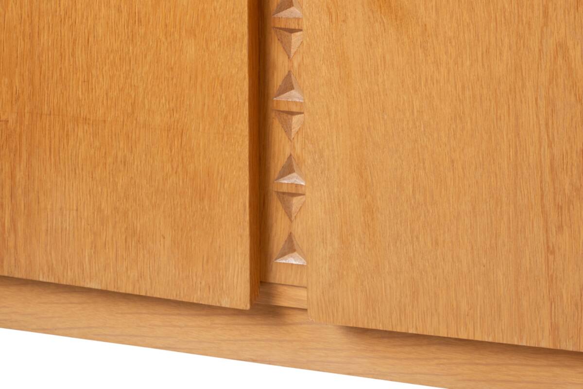 Oak and oak veneer sideboard. 1960s/70s.