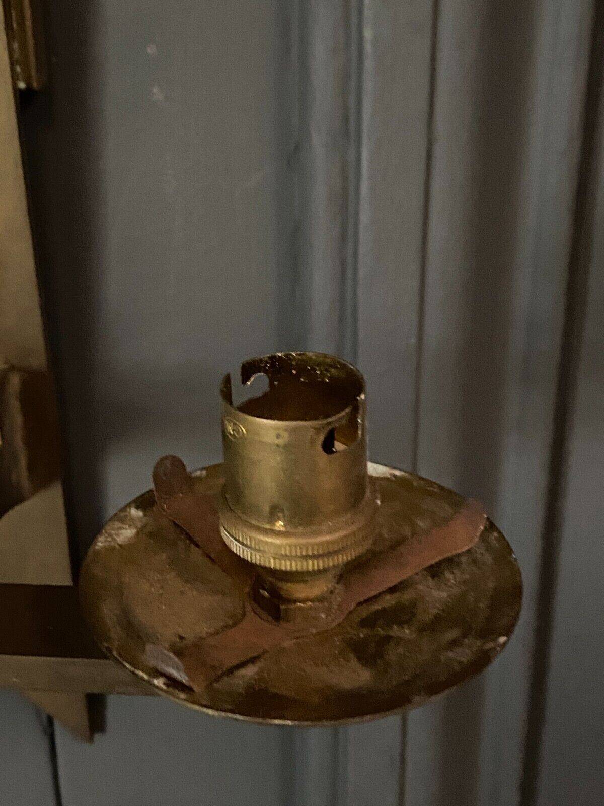 Modernist bronze wall lamp 1960 two lights