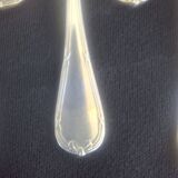 12 Christofle Dessert Forks Mle Crossed Ribbons Silver-Plated Metal