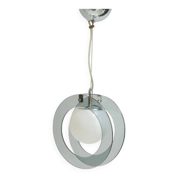 Suspension Space age en verre et opaline, 1970-1980