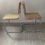 Pair of chairs Marcel Breuer Cesca B32