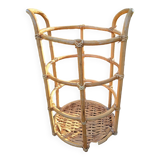 Wicker laundry basket