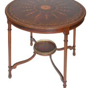 English gueridon in marquetry