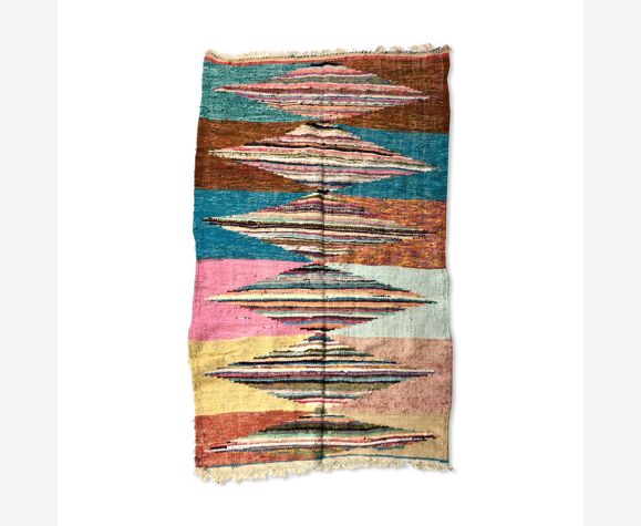 Tapis berbère marocain Kilim Boucheriuite 2,12x1,35m