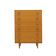 Ash veneer chest of drawers, Denmark, 1970s