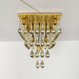 Glass Flush Chandelier by Ernest Palme