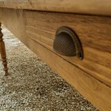 Elegant and refined 230 X 73 solid oak farmhouse table.