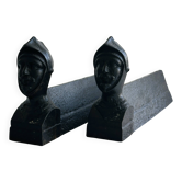 Pair of old andirons