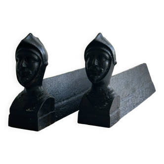 Pair of old andirons