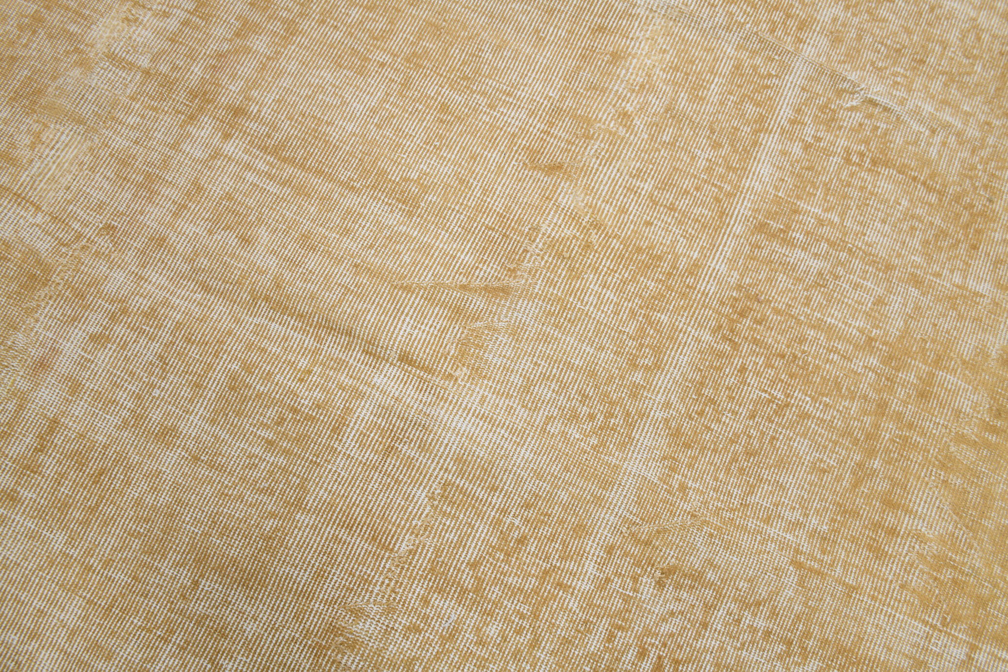 Mustard color oversize vintage rug 349x247cm