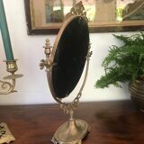 Brass psyche mirror