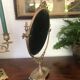 Miroir psyché en laiton