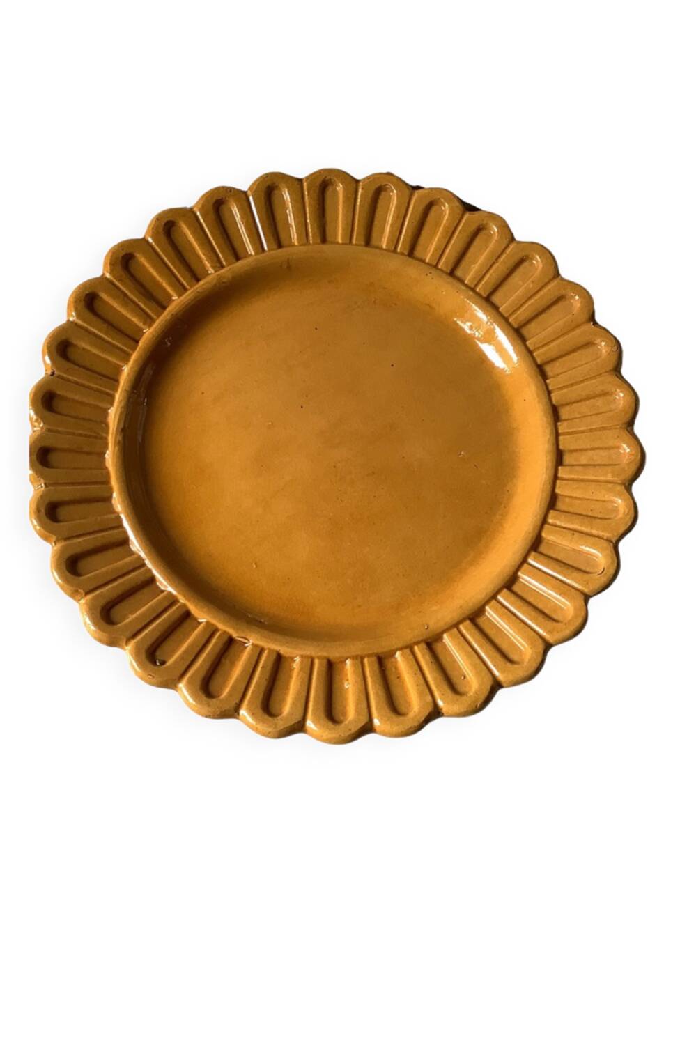 Grand plat “Soleil” en forme de fleur de