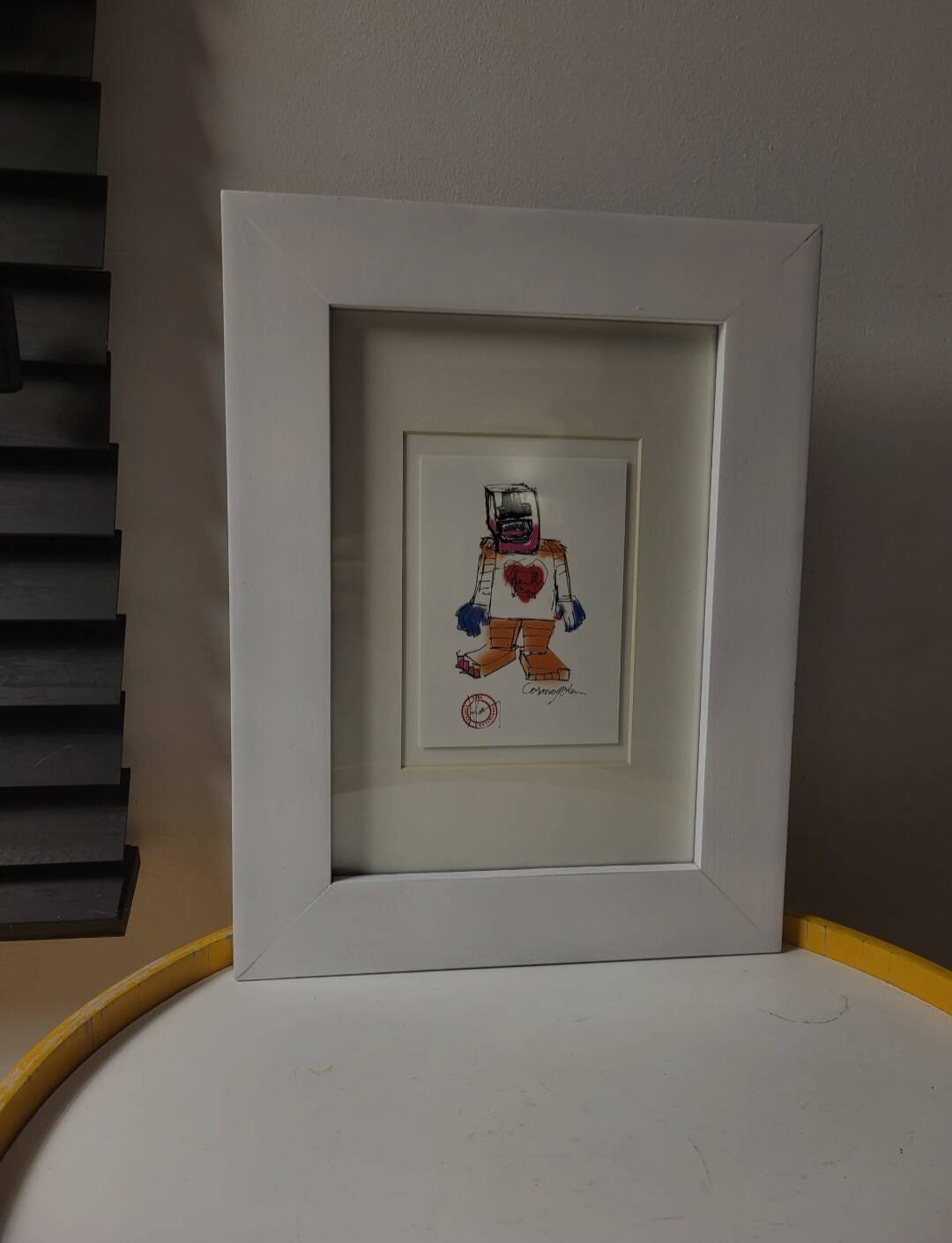 Carte d'art Cosmogolem, Géant de l'espoir, Koen Vanmechelen, kunstkaart