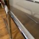 Vintage coffee table in chrome and smoked glass 70s