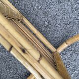 Vintage rattan wall shelf