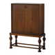 Modern Danish secretary, unique handmade oak, mid-20th century.